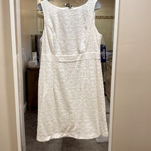 Chaps white dress